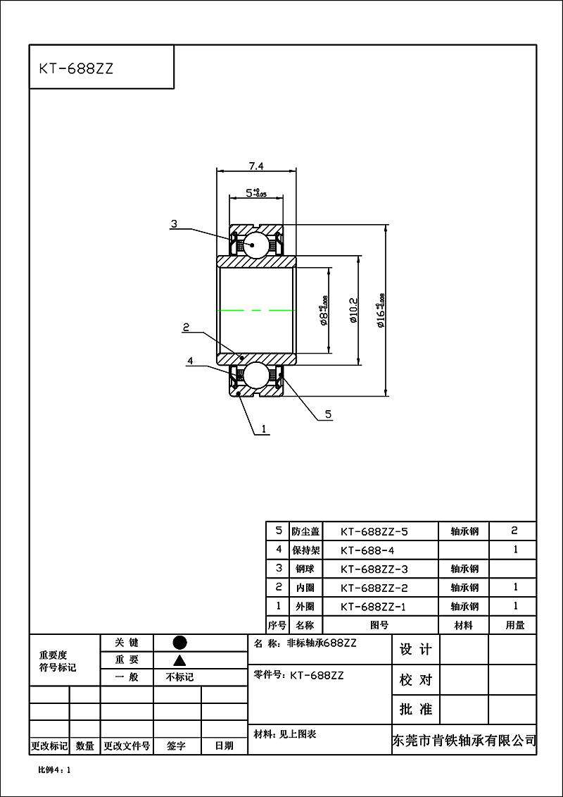 KT1601443-軸承688